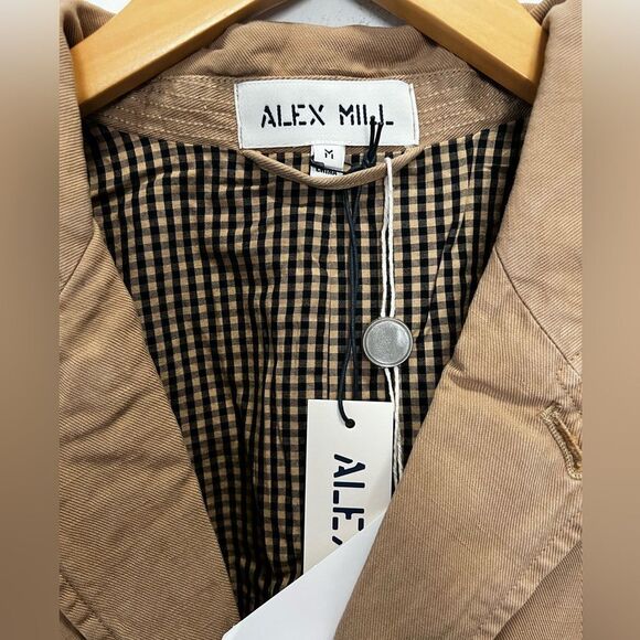 Alex Mill Linen Tencel and Cotton-blend Twill Blazer Medium - Picture 3 of 8